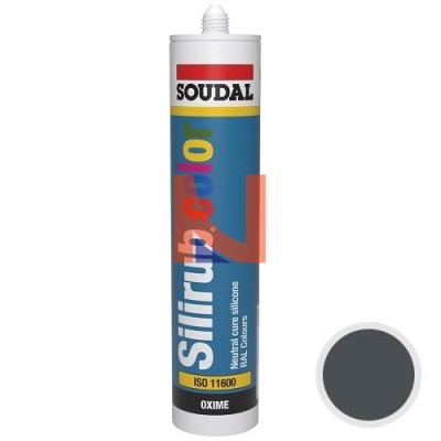 SILIRUB COLOR RAL 7016 GRIGIO ANTRACITE – SIGILLANTE SILICONICO NEUTRO 300 ML