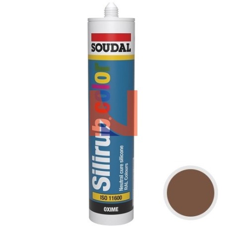 SILIRUB COLOR RAL 8007 MARRONE CAPRIOLO – SIGILLANTE SILICONICO NEUTRO 300 ML