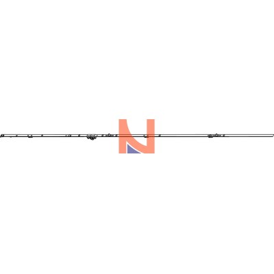 CREMONESE AR ROTO PER SERRAMENTI A DUE ANTE, E15, HBB 1601-1800, HM 563, ARGENTO