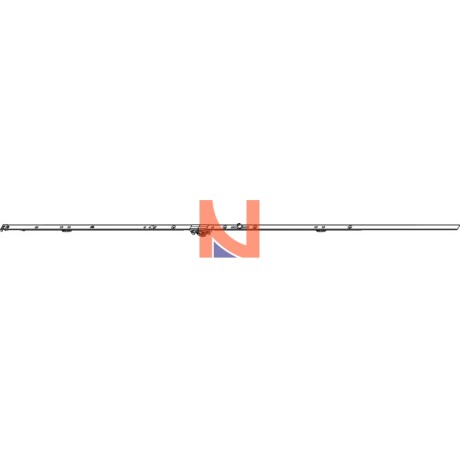 CREMONESE AR ROTO PER SERRAMENTI A DUE ANTE, E15, HBB 1201-1400, HM 563, ARGENTO