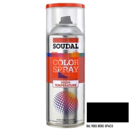 COLOR SPRAY ALTE TEMPERATURE RAL 9005 NERO OPACO 400 ML
