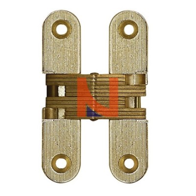 CERNIERA INVISIBILE A SCOMPARSA PER PORTE, 116.5X25.8 MM, PORTATA 50-70 KG, FINITURA OTTONATO