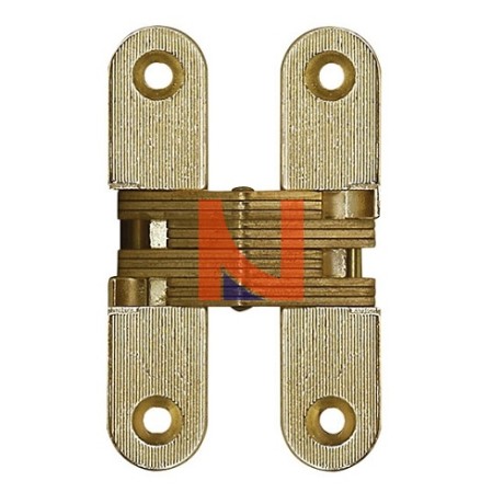 CERNIERA INVISIBILE A SCOMPARSA PER PORTE, 116.5X25.8 MM, PORTATA 50-70 KG, FINITURA OTTONATO