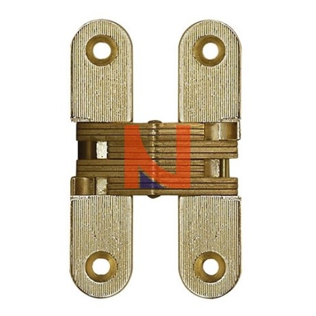 CERNIERA INVISIBILE A SCOMPARSA PER PORTE, 95.6X19.6 MM, FINITURA OTTONATO