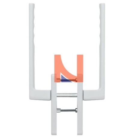 TOULON MANIGLIONE DOPPIO ALZANTE SCORREVOLE, FORO YALE, BIANCO TRAFFICO F9016