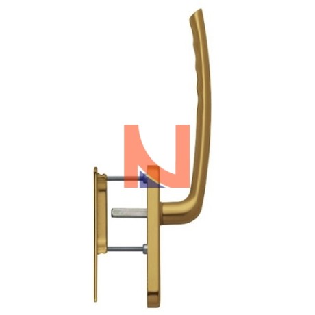 TOKYO MANIGLIONE SINGOLO ALZANTE SENZA FORO CILINDRO BRONZO F4
