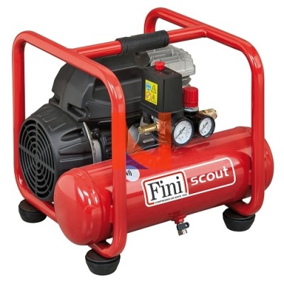 COMPRESSORE ELETTRICO SILENZIOSO, SERBATOIO 6 LT