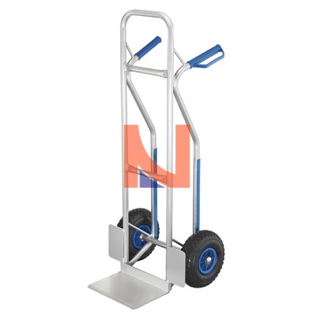 CARRELLO GOMMATO IN ALLUMINIO PORTATA 200 KG