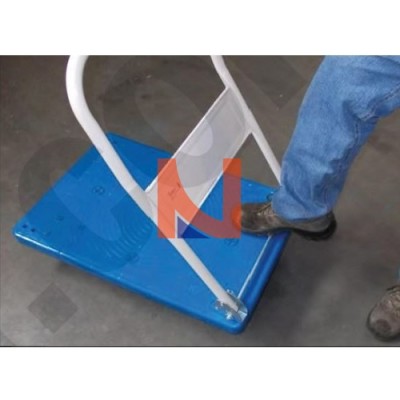 CARRELLO CON PIATTAFORMA IN PVC PORTATA 150 KG