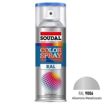 COLOR SPRAY RAL 9006 ALLUMINIO METALLIZZATO 400 ML