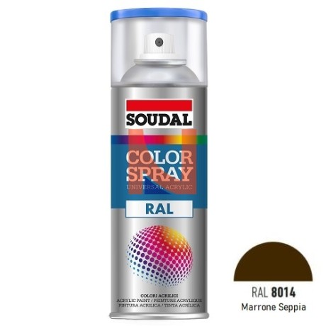 COLOR SPRAY RAL 8014 MARRONE SEPPIA 400 ML