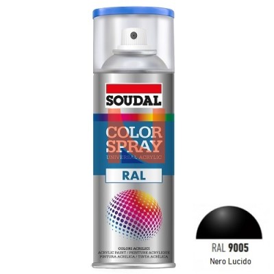 COLOR SPRAY RAL 9005 NERO LUCIDO 400 ML