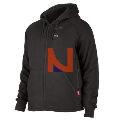 FELPA TERMICA CON CAPPUCCIO M12 NERA TAGLIA XL