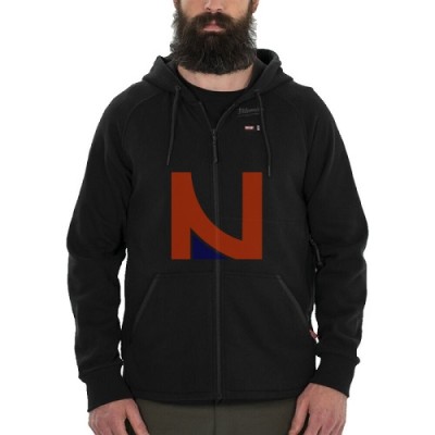 FELPA TERMICA CON CAPPUCCIO M12 NERA TAGLIA M