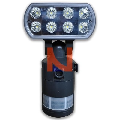 LAMPADA DA ESTERNO 8 LED 2GB CON VIDEOCAMERA