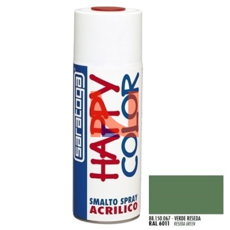 SPRAY ACRILICO VERDE RESEDA RAL 6011 400 ML