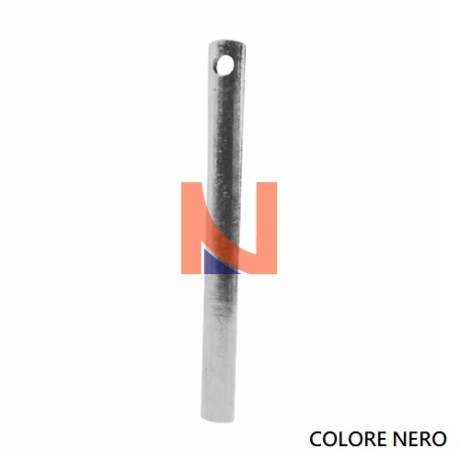 ASTA MEZZATONDA PER CREMONESI ESTERNI, ALTEZZA 1600 MM, NERO