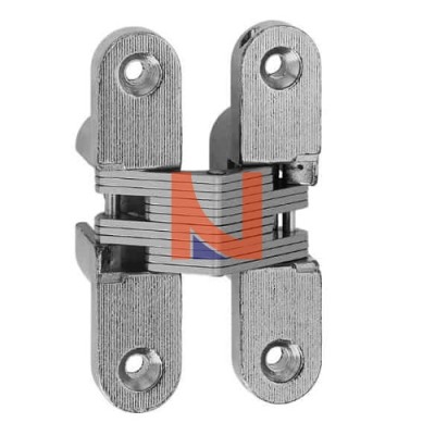 CERNIERA INVISIBILE PER PORTE, PORTATA 15-25 KG, FINITURA NICHELATO