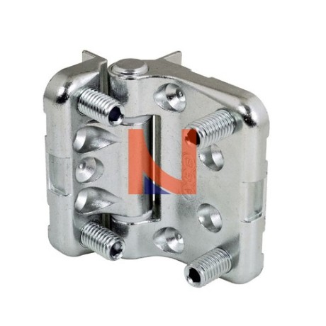 CERNIERA MAXI PER FINESTRE A 3 E 4 ANTE H60 ARGENTO