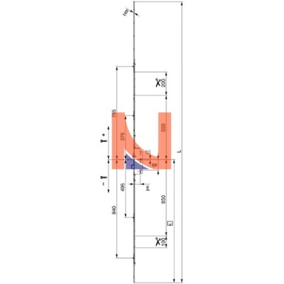 SERRATURA COMANDO CILINDRO MODULARE E45 F16 I92 CON 4 NOTTOLINI, ARGENTO