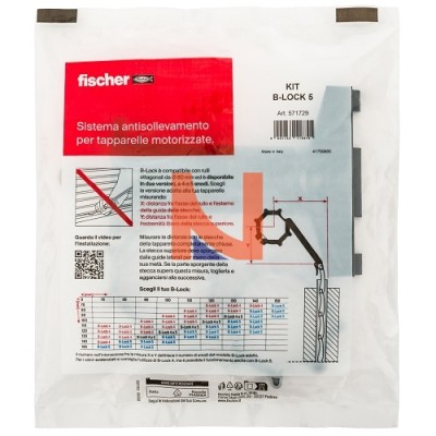 KIT B-LOCK 5 SNODI ANTISOLLEVAMENTO PER TAPPARELLE MOTORIZZATE