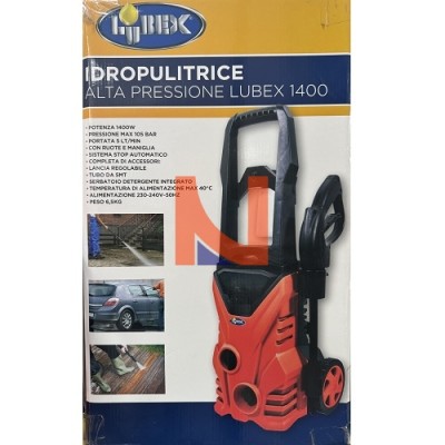 IDROPULITRICE ALTA PRESSIONE 1400W 105 BAR – LUBEX 21583