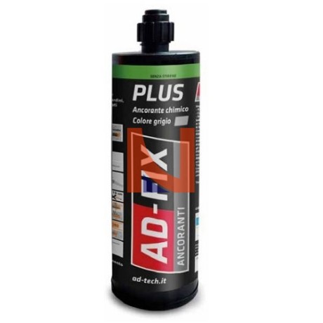 ANCORANTE CHIMICO AD-FIX PLUS 12 PEZZI 420 ML + 24 MISCELATORI
