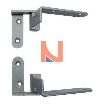 CERNIERA PIVOT QUADRATA PER PORTE A FILO FINITURA ARGENTO SATINATO