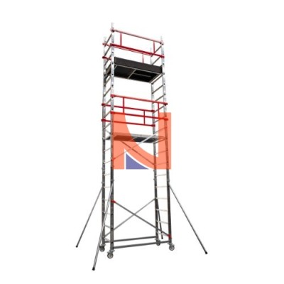 TORRE MOBILE PROFESSIONALE ALLUMINIO H. LAVORO 6,60 M
