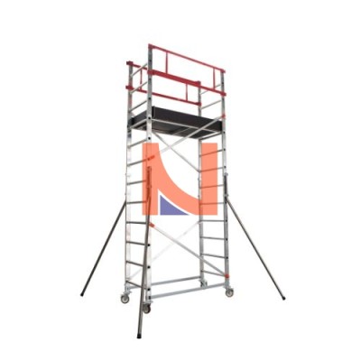 TORRE MOBILE PROFESSIONALE ALLUMINIO H. LAVORO 5,10 M