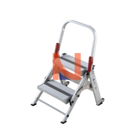 SGABELLO PROFESSIONALE ALLUMINIO 2 GRADINI