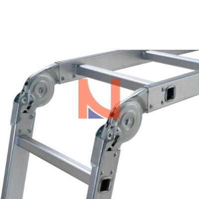 SCALA MULTIPOSIZIONE IN ALLUMINIO 3+3+3+3 GRADINI CON PIATTAFORMA INCLUSA