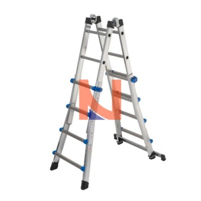 SCALA MULTIFUNZIONE TELESCOPICA IN ALLUMINIO 4+4 PIOLI
