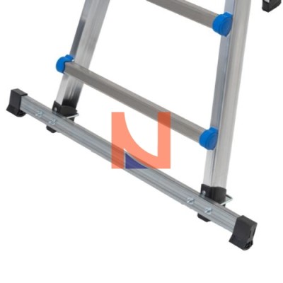 SCALA MULTIFUNZIONE TELESCOPICA IN ALLUMINIO 4+4 PIOLI
