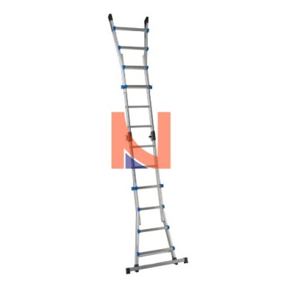 SCALA MULTIFUNZIONE TELESCOPICA IN ALLUMINIO 4+4 PIOLI