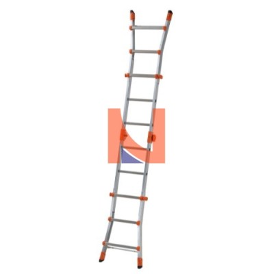 SCALA TELESCOPICA “MINI” IN ALLUMINIO 3+3 PIOLI