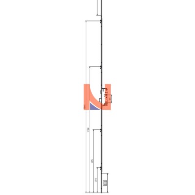 SERRATURA MULTIPUNTO SICURTOP, E40 MM, 16X2400, 4 NOTTOLINI, FINITURA ARGENTO
