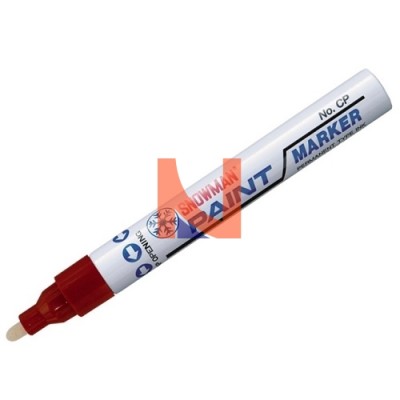 PENNARELLO ROSSO PAINT MARKER SNOWMAN CON PUNTA TONDA (BLISTER)