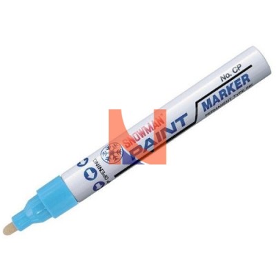 PENNARELLO AZZURRO PAINT MARKER SNOWMAN CON PUNTA TONDA (BLISTER)