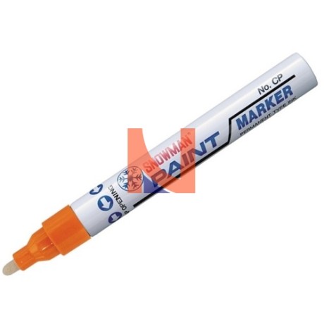 PENNARELLO ARANCIO PAINT MARKER SNOWMAN CON PUNTA TONDA (BLISTER)