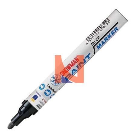 PENNARELLO NERO PAINT MARKER SNOWMAN CON PUNTA TONDA