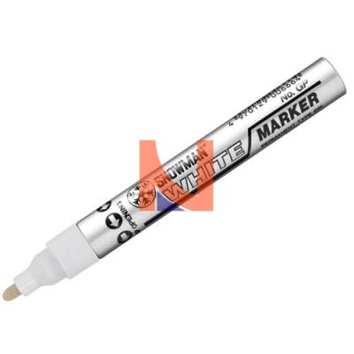 PENNARELLO BIANCO PAINT MARKER SNOWMAN CON PUNTA TONDA