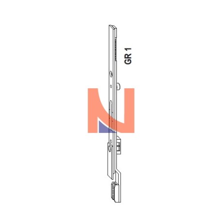 PROLUNGA TOP PER CREMONESE ALTEZZA 200 MM FINITURA ARGENTO