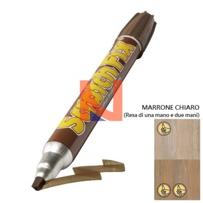 SCRATCH FIX PENNARELLO PER RITOCCO LEGNO SF1201 MARRONE CHIARO