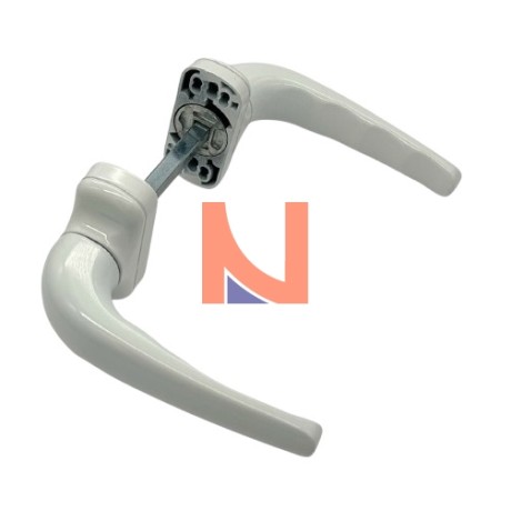 DOPPIA MANIGLIA COMFORT CON ROSETTA – ART.3060 BIANCO