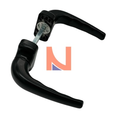 DOPPIA MANIGLIA COMFORT CON ROSETTA – ART.3060 NERO OPACO