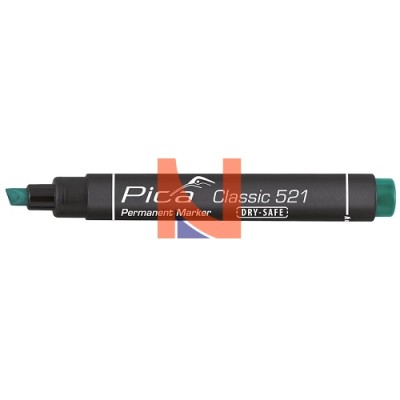 PENNARELLO INDELEBILE VERDE PUNTA A SCALPELLO – PICA CLASSIC 521