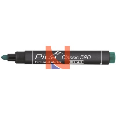 PENNARELLO INDELEBILE VERDE PUNTA TONDA – PICA CLASSIC 520