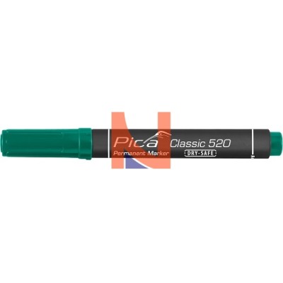 PENNARELLO INDELEBILE VERDE PUNTA TONDA – PICA CLASSIC 520