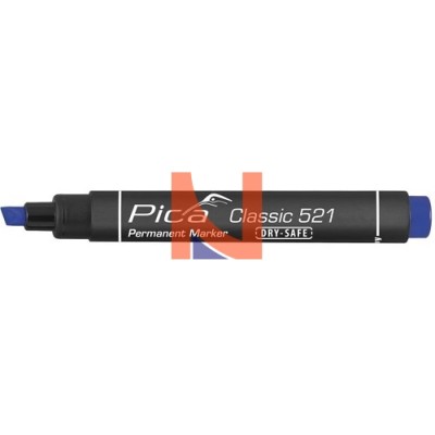 PENNARELLO INDELEBILE BLU PUNTA A SCALPELLO – PICA CLASSIC 521